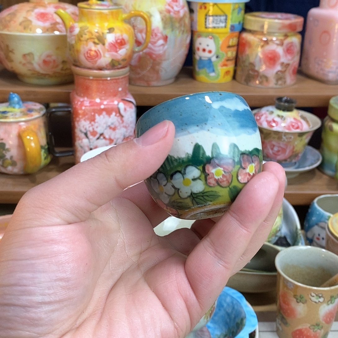 瓷片新年福利手绘陶瓷