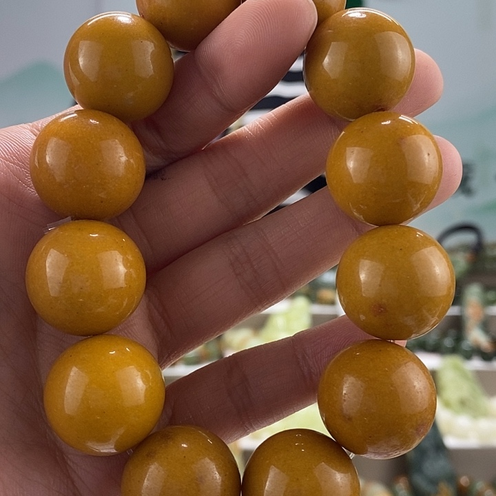 蛇纹石玉手链未镶嵌