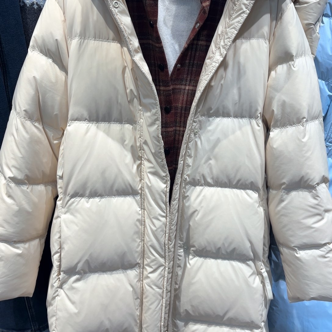 中和休闲长款外套淡杏色m.L