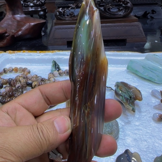 硅化玉挂件未镶嵌