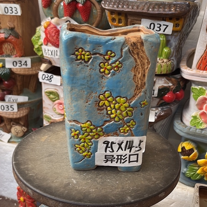 粗陶材质多肉花盆