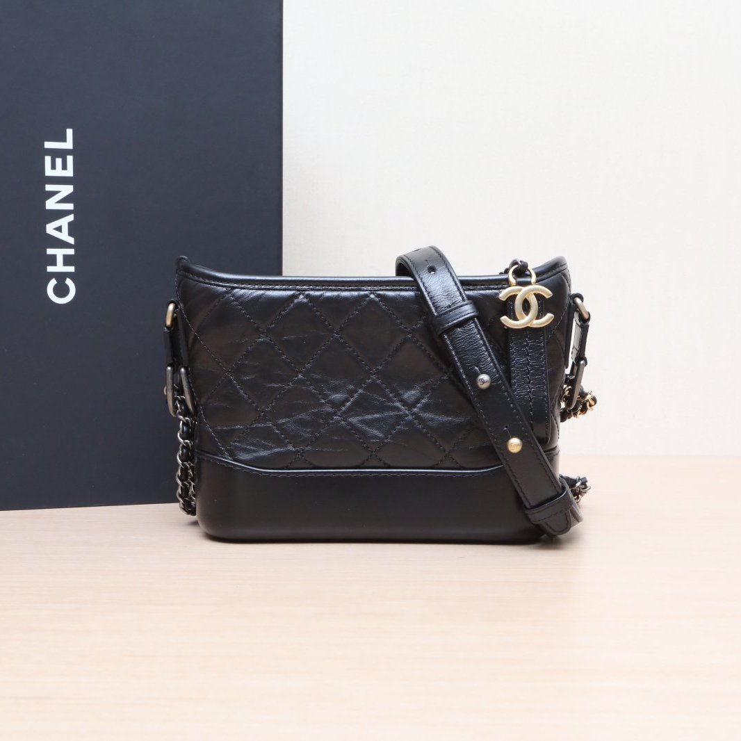 99新 Chanel/香奈儿 小花Jerry P205336733 流浪 小号 黑色 包