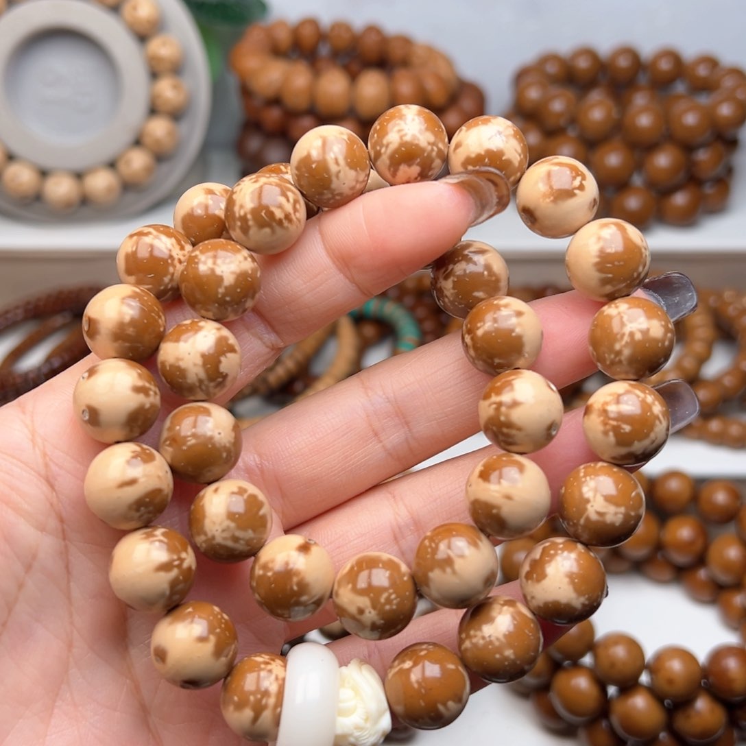 紫金鼠手串13花皮熊猫手持