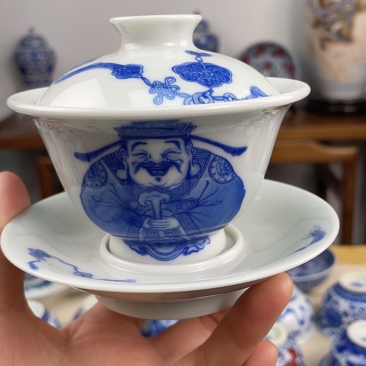 景德镇陶瓷手绘时来运转