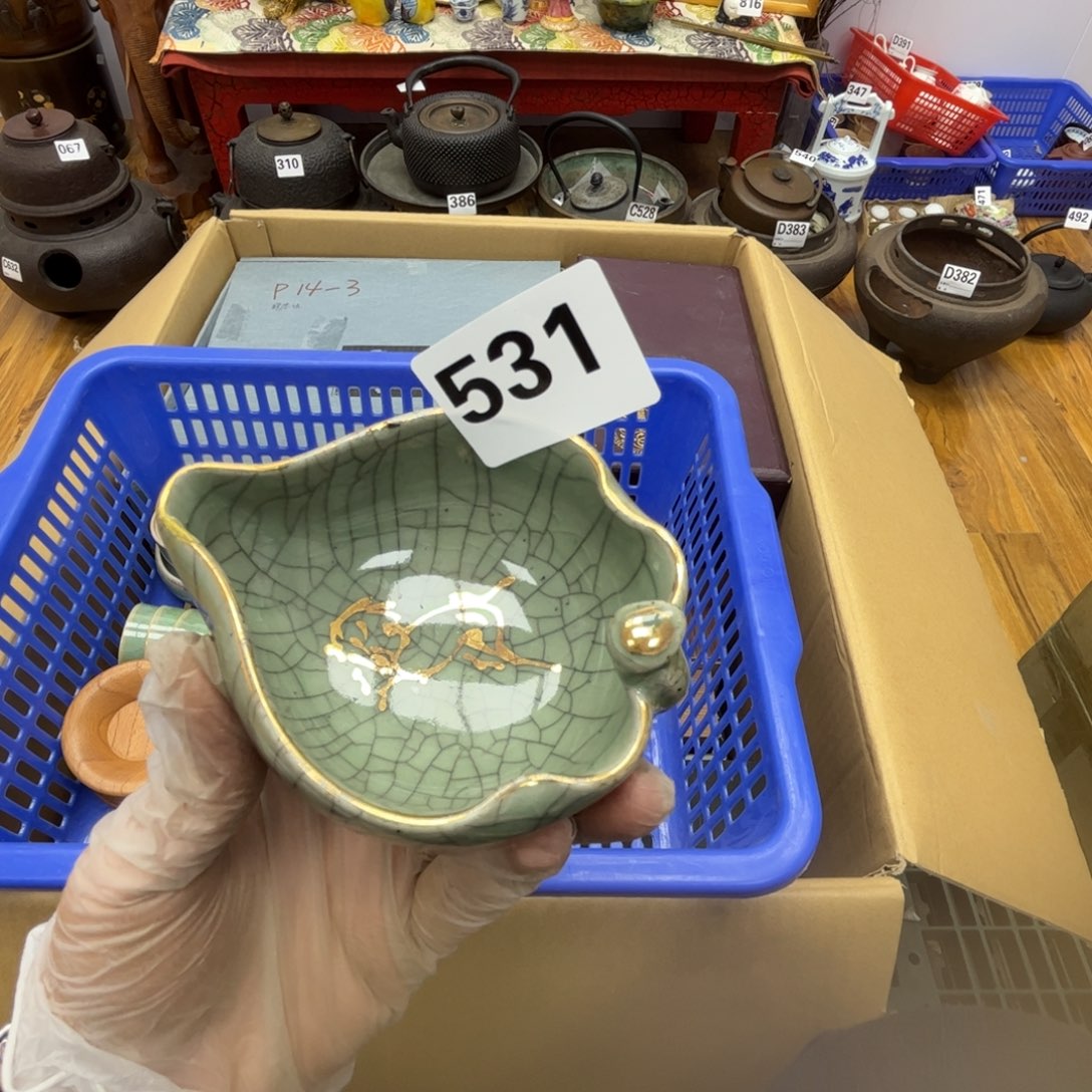 瓷片摆件工艺品摆件666