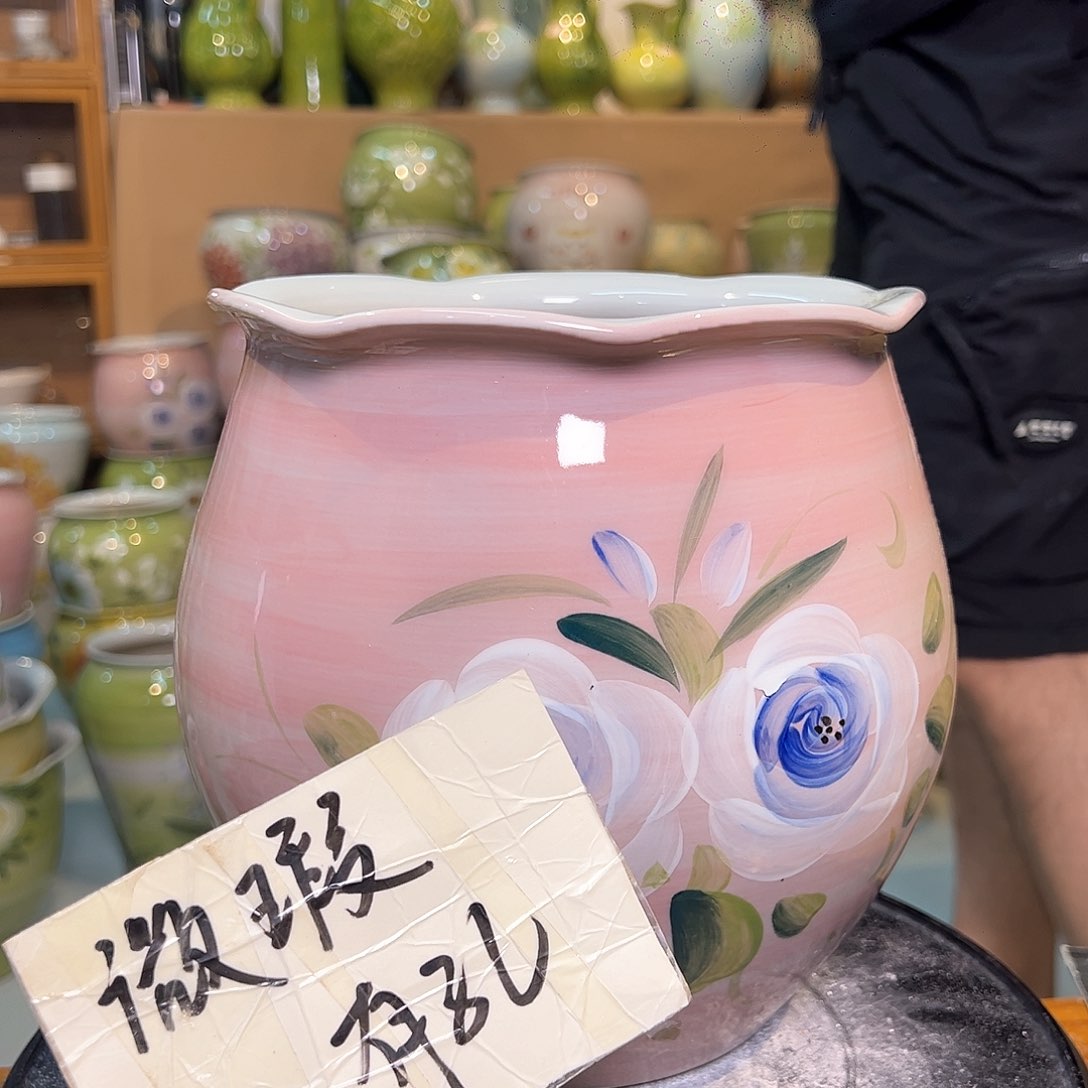 景德镇陶瓷花盆微瑕159