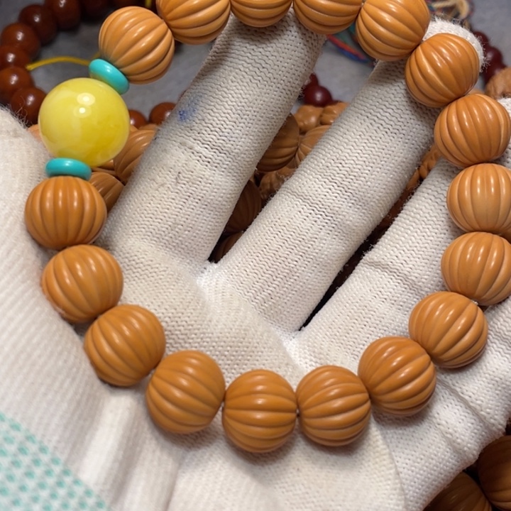 猴头核桃手串国*晨瓜珠