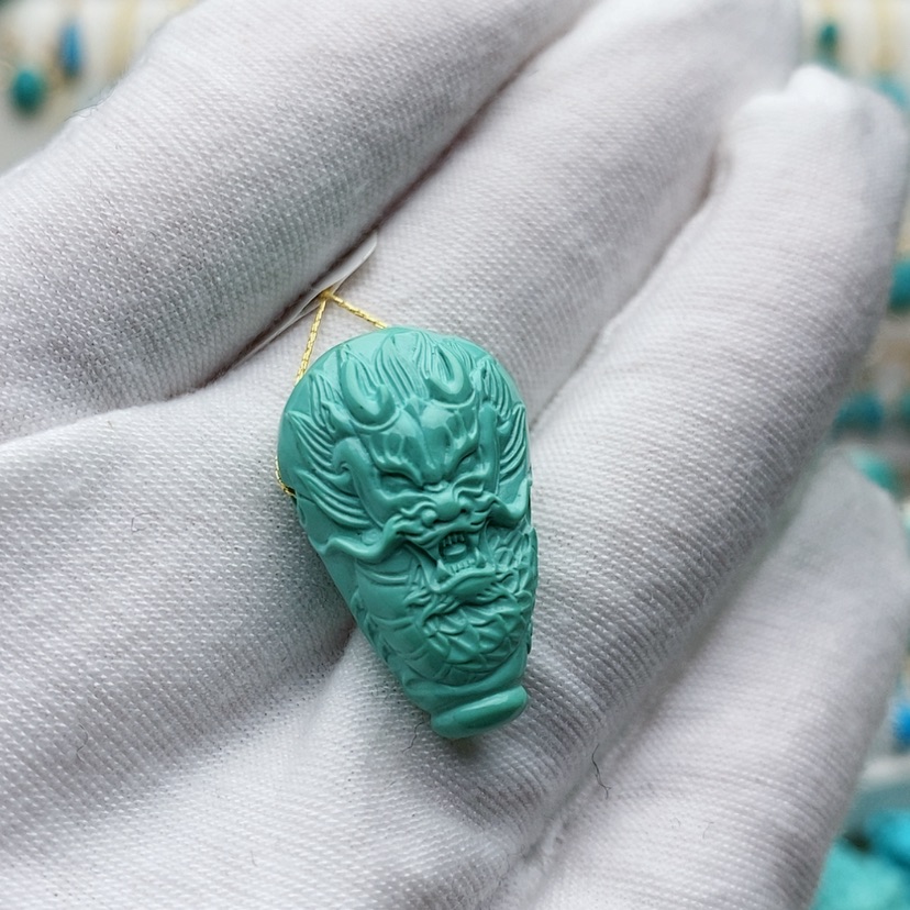 【闪购商品】绿松石配饰未镶嵌拙**心