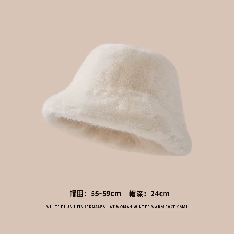 【WY · Fur】“赫拉小姐”时尚百搭冬天毛绒渔夫帽帽