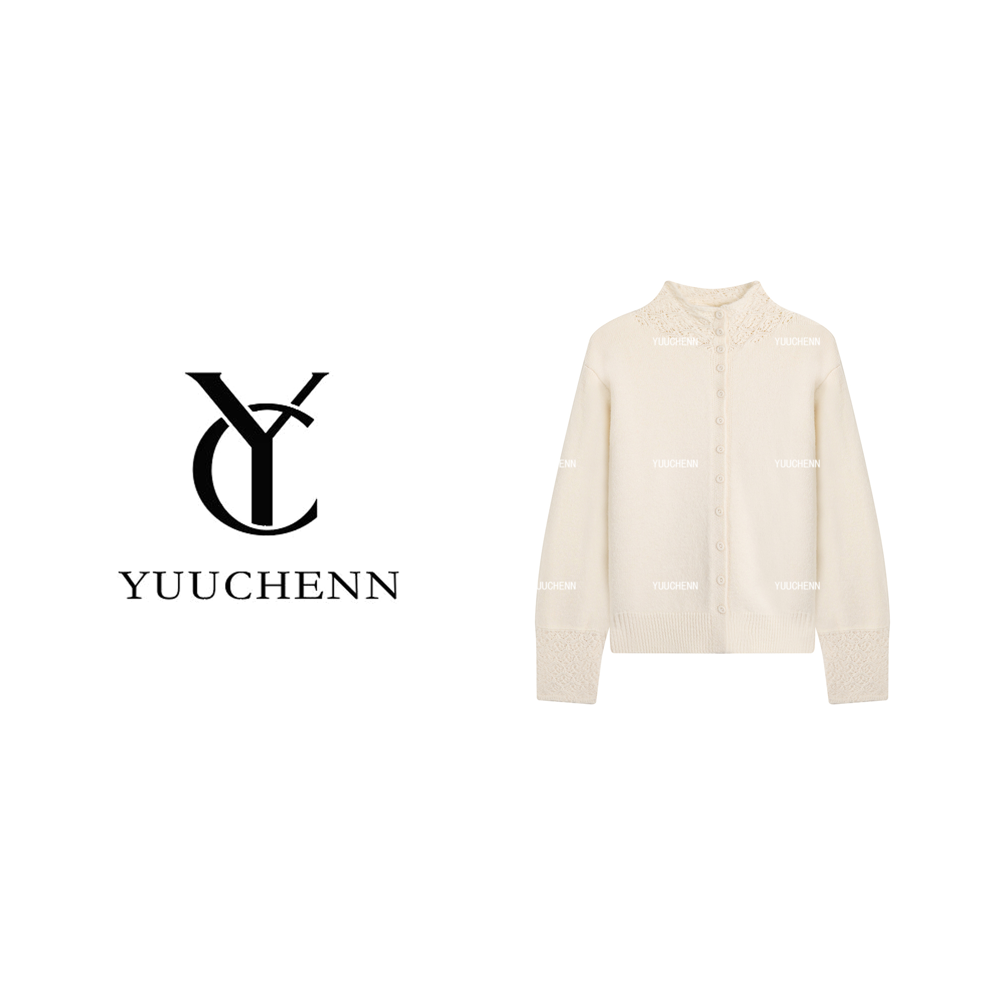 YUUCHENN“自由如风“针织长袖毛针织衫圆领女装毛衣25C-W80191