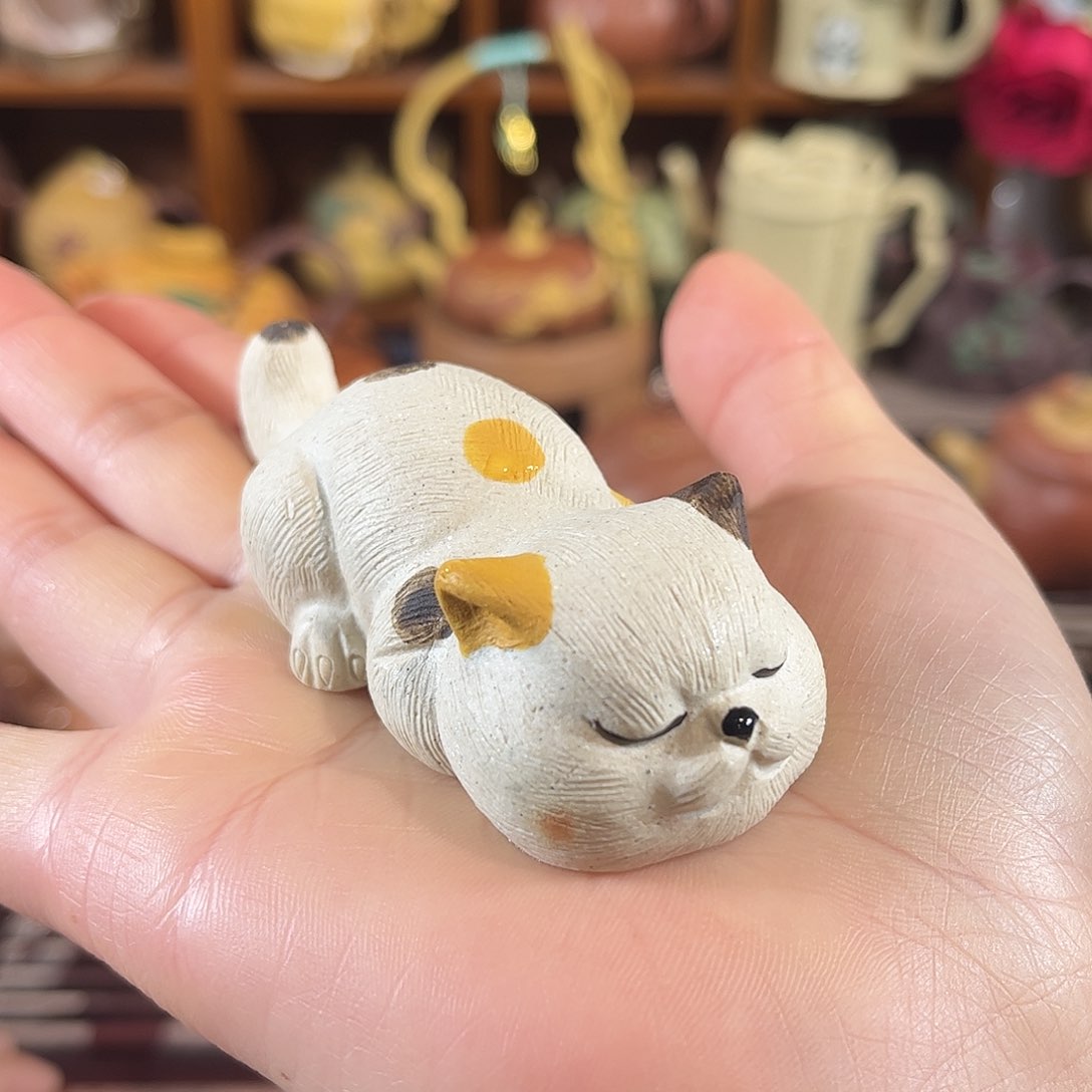 紫砂茶宠紫砂猫咪