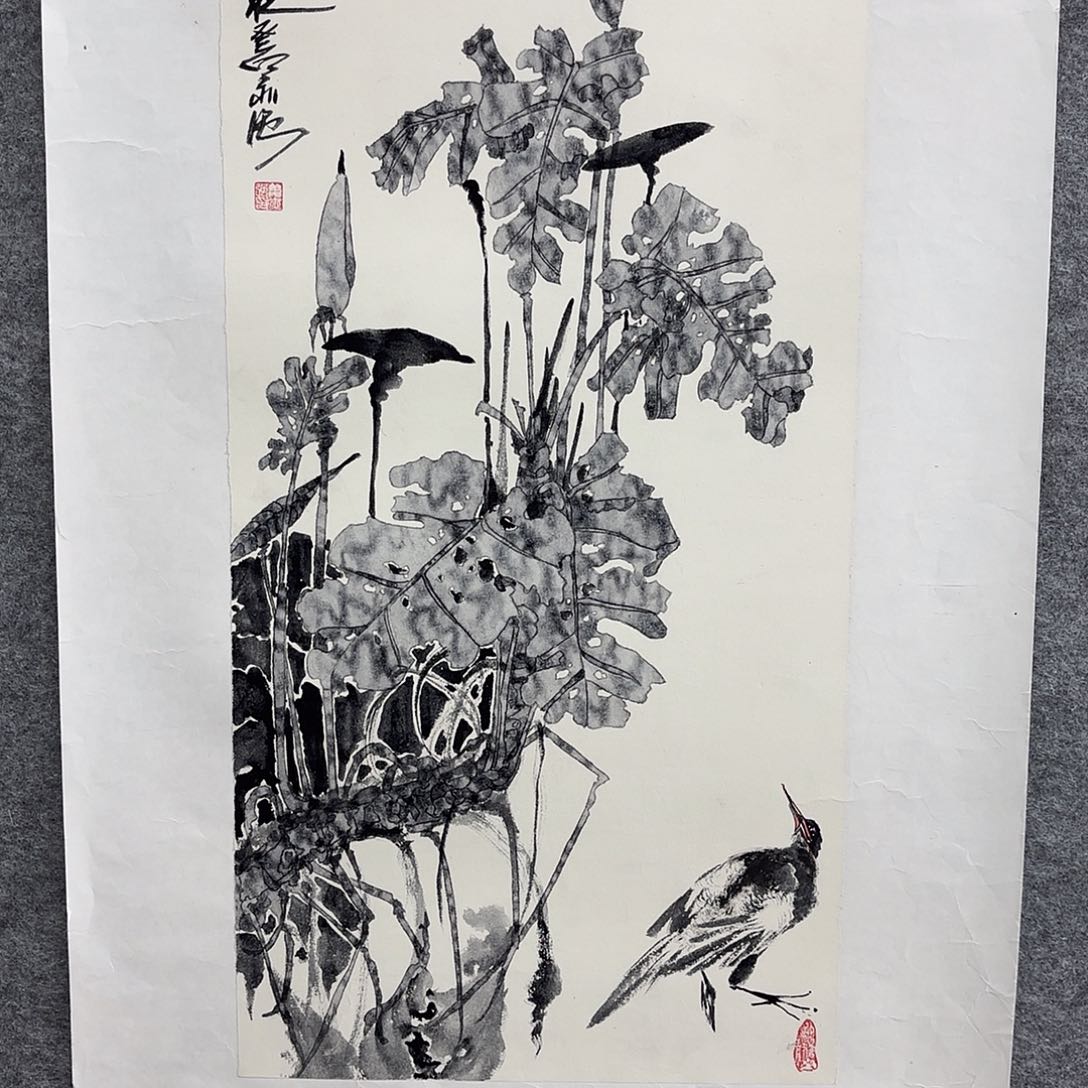 国画艺术家真人手绘