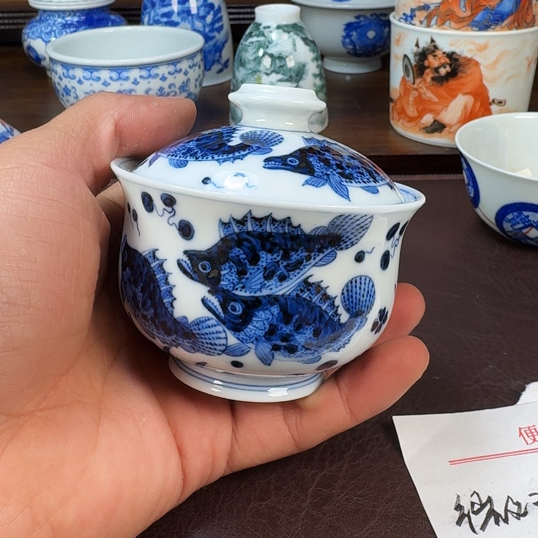 瓷片阿*当代景德镇陶瓷手绘茶具