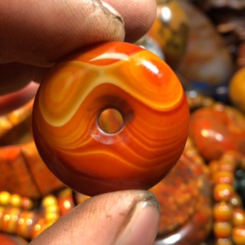 玛瑙/玉髓手链合金人**火