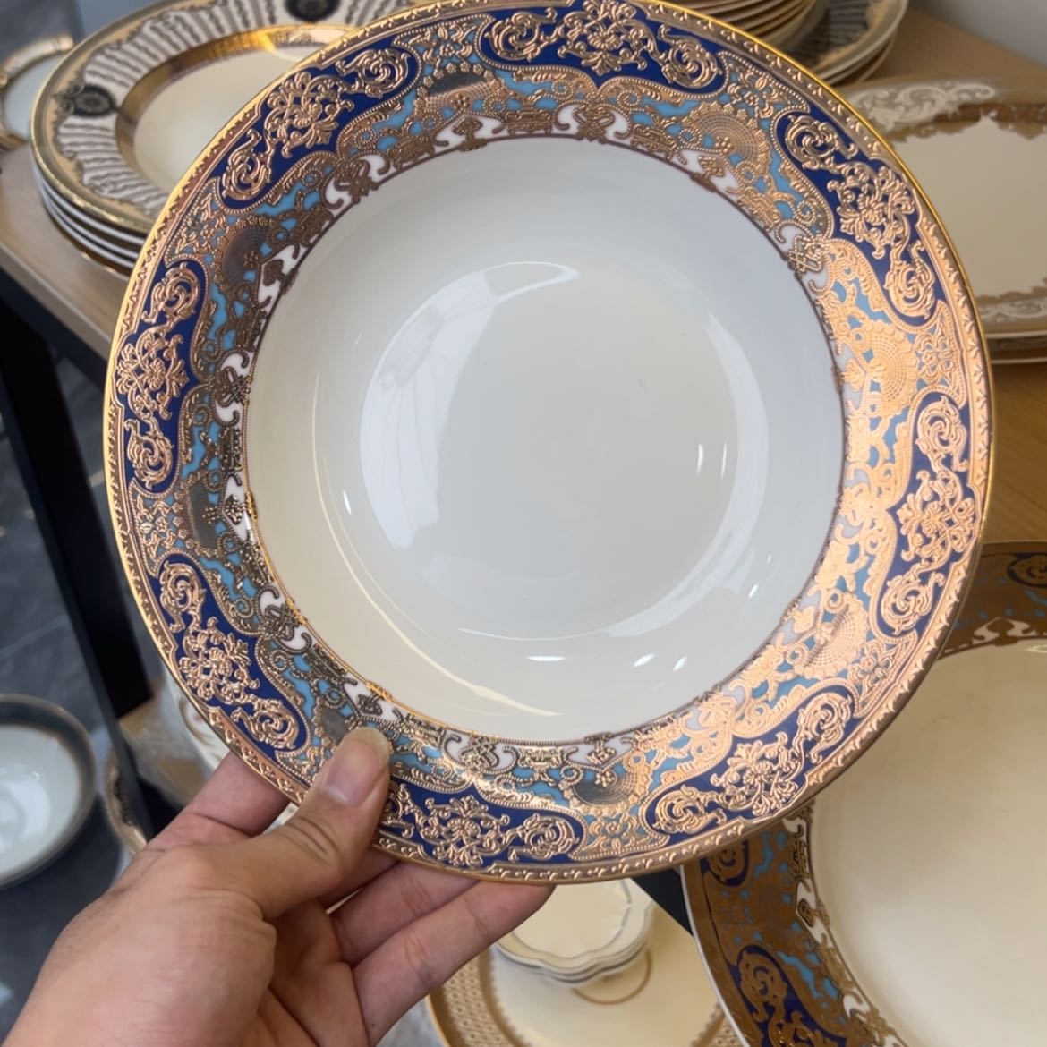 【闪购商品】瓷片9寸草帽盘三个一单打包价