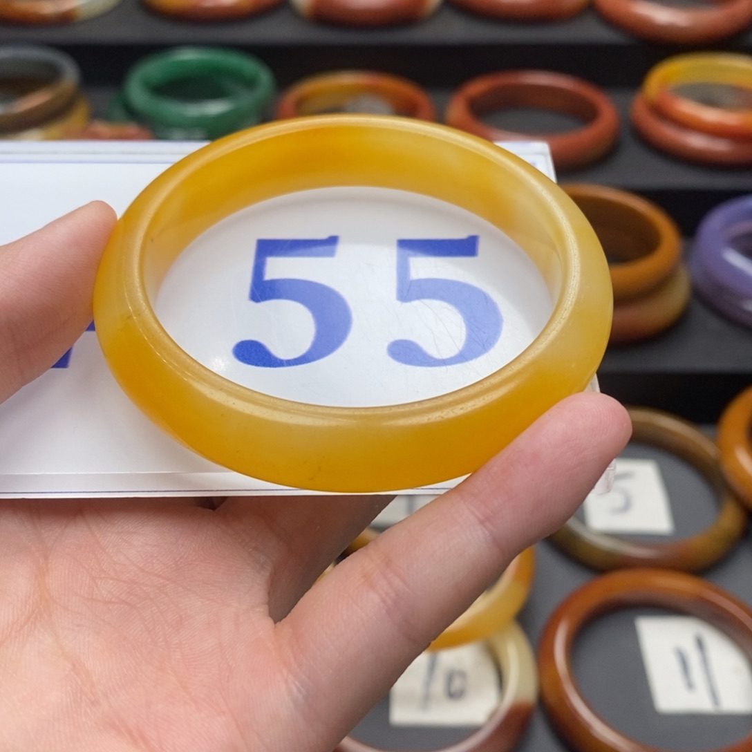 石英质玉（黄龙玉）手镯未镶嵌念***@