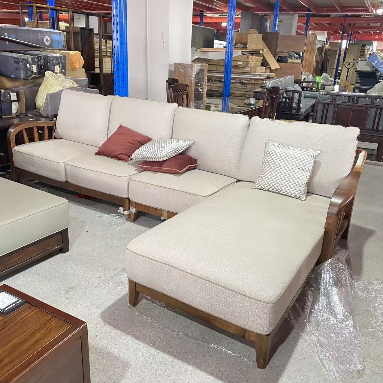 335*85[180]*95cm实木沙发【不包安装】库存尾货（三楼）3301