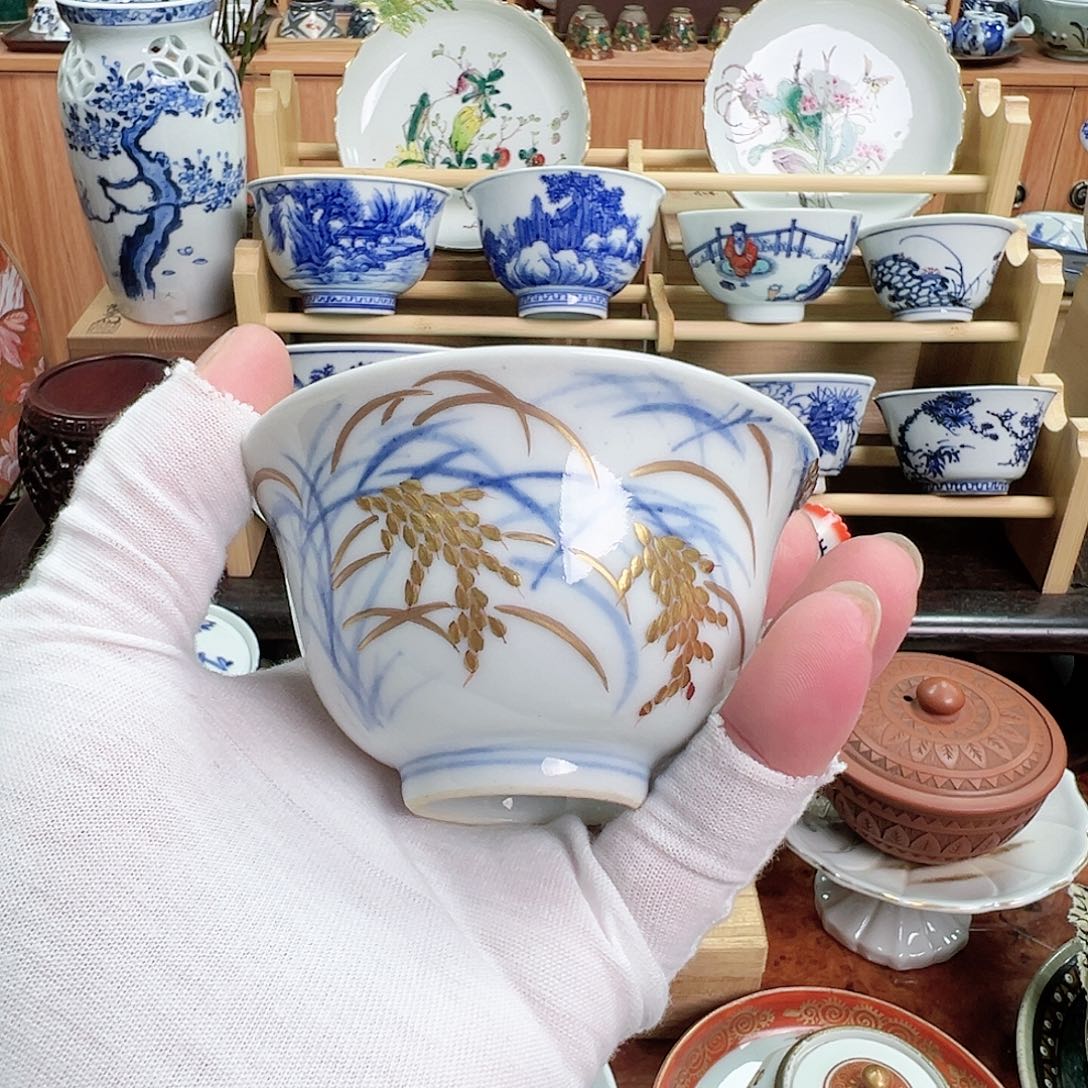 柴窑茶具茶杯茶壶小盘子