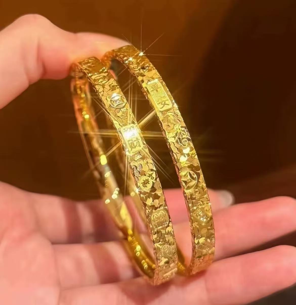 合金手镯 碎碎冰吉言卡6传承手镯