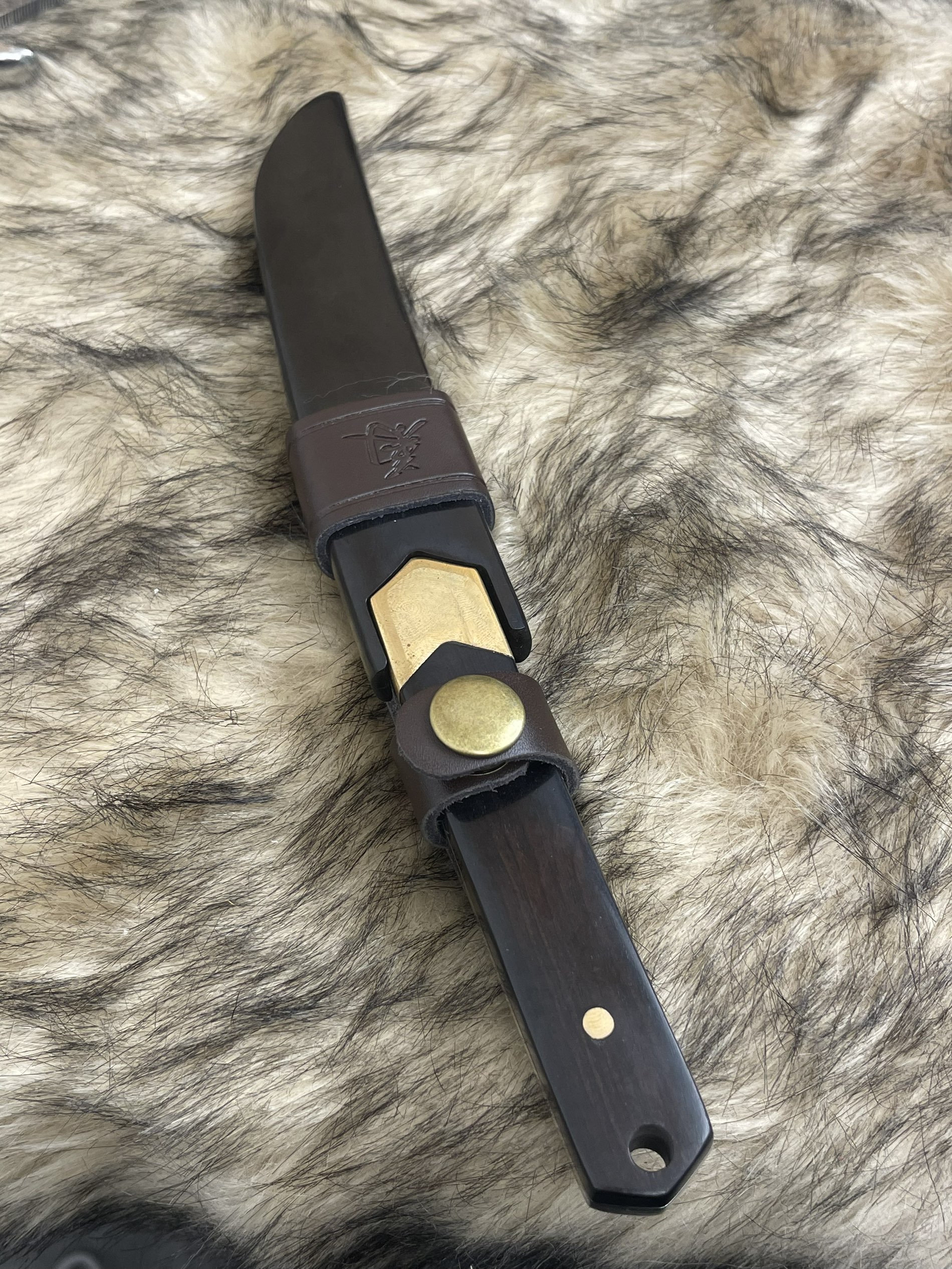 【斩月】大马士革钢手工刀