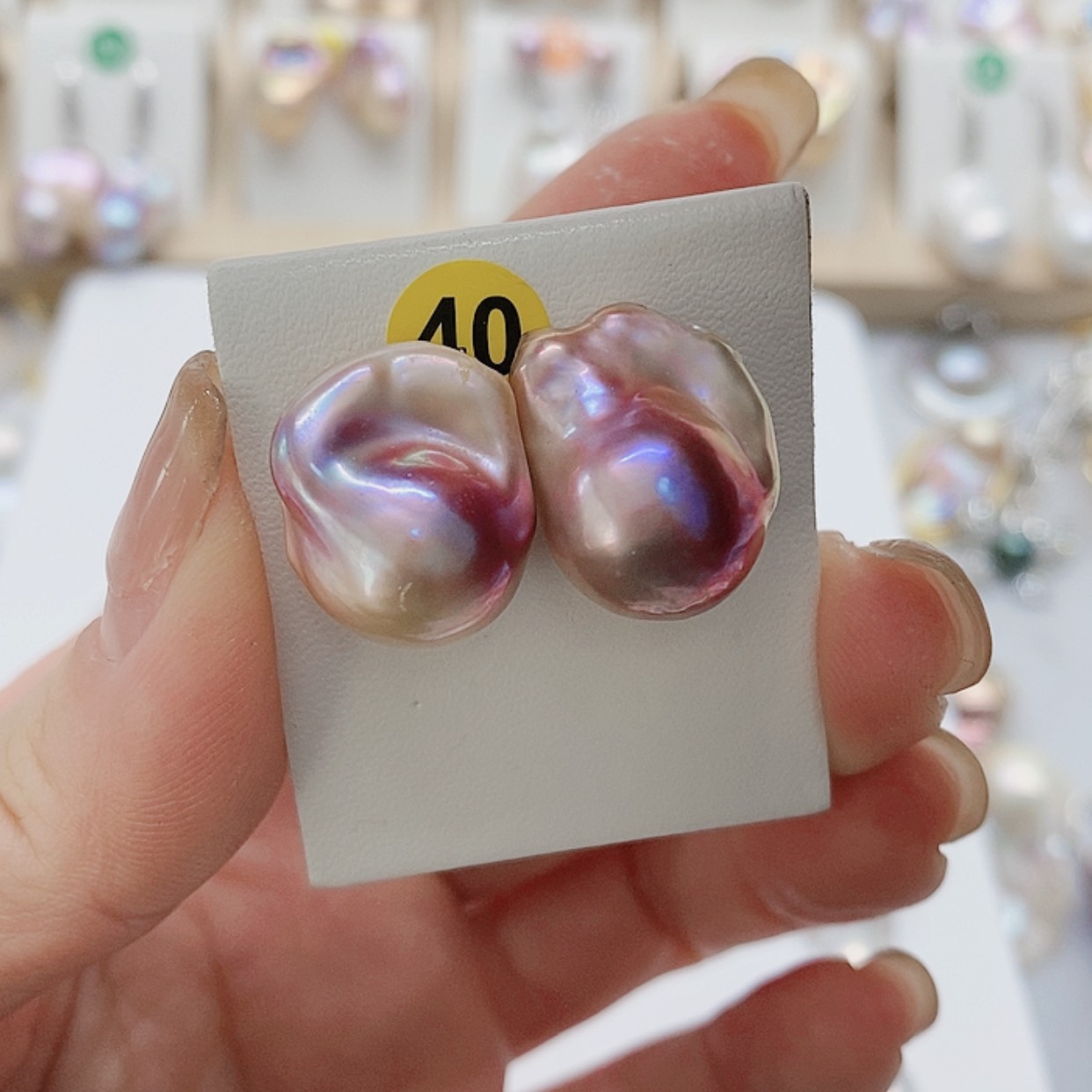 【闪购商品】淡水珍珠耳饰银S925镶嵌