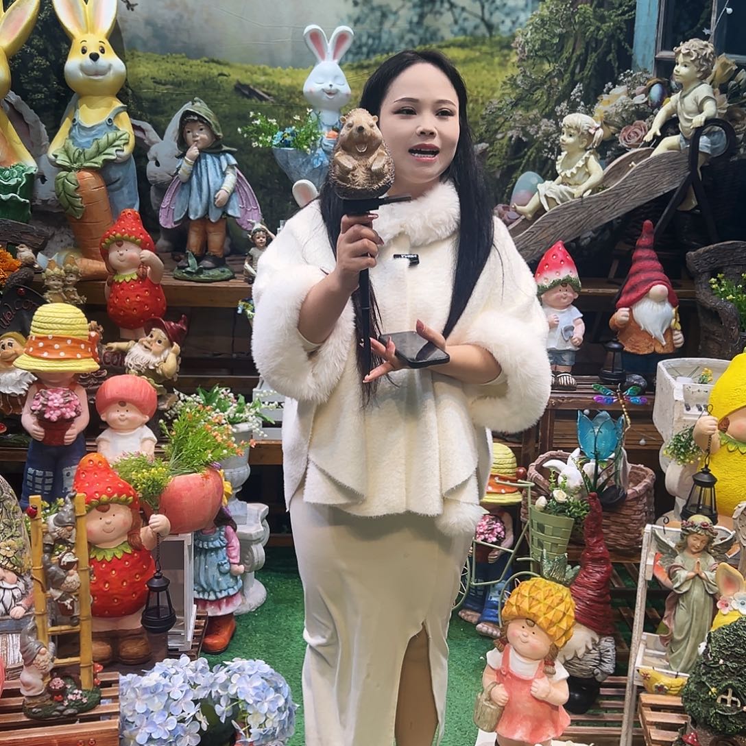 花园摆件红红火火