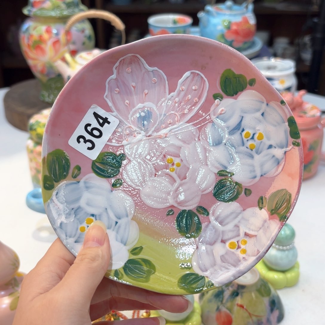 景德镇手绘高温釉下彩陶瓷茶具