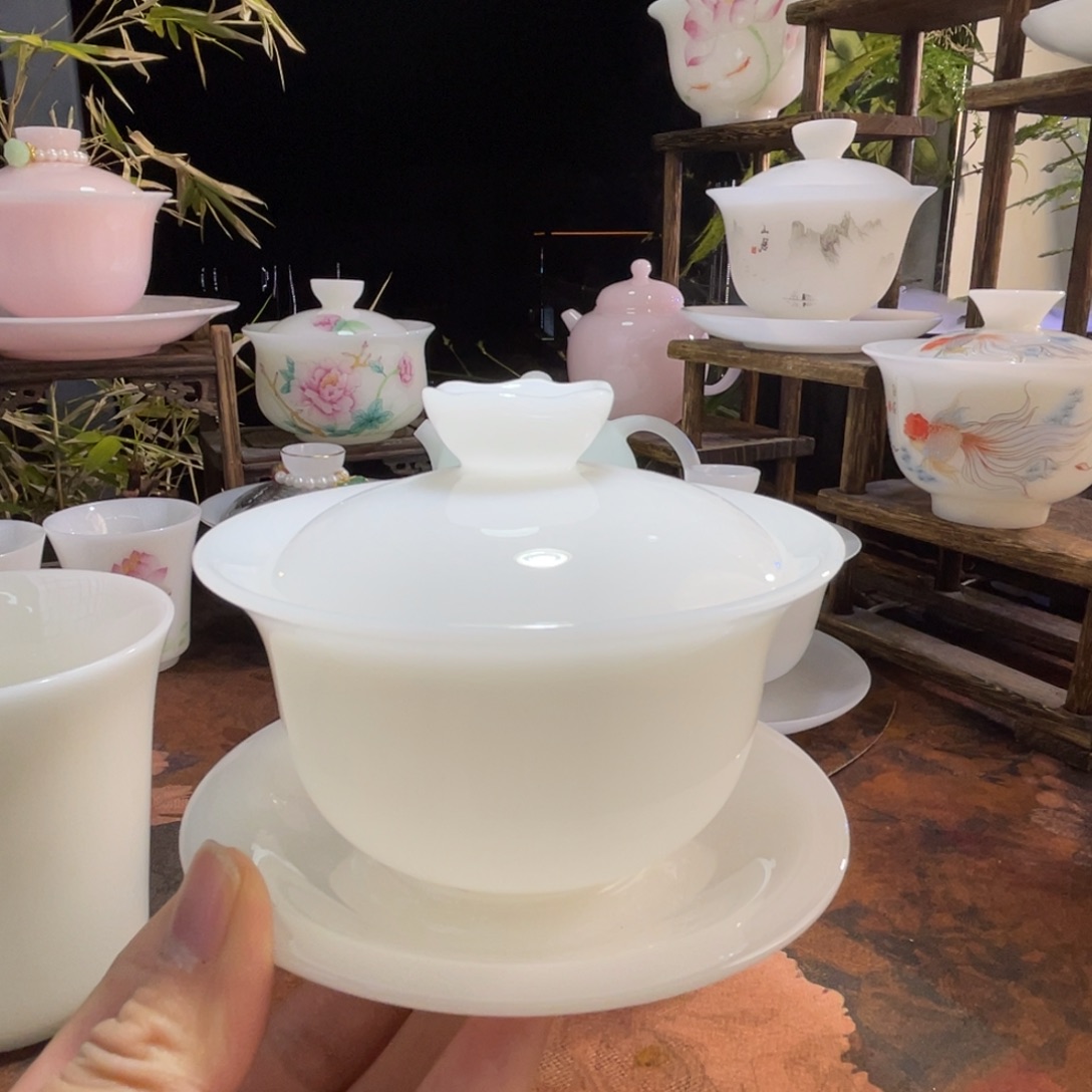 璞玉釉烧三才元宝盖下150ml