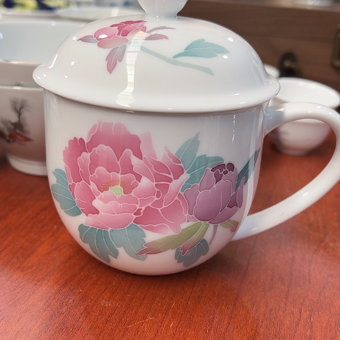 拾****醴陵瓷直播供货基地手绘420毫升