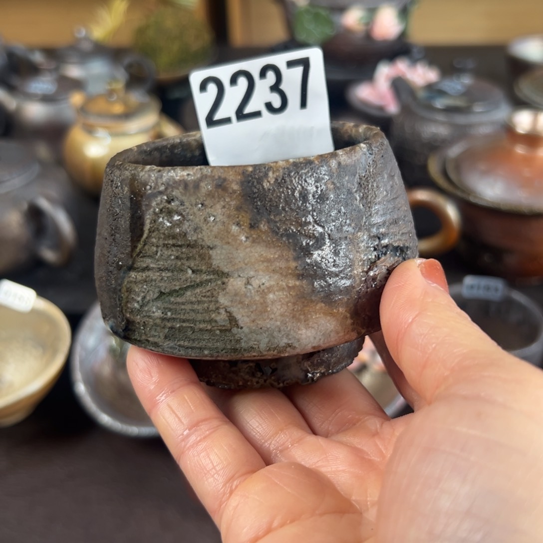 杯柴烧茶器主人杯微瑕