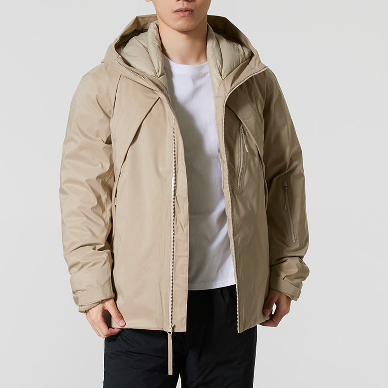 UA安德玛防寒保暖羽绒服男装2025冬季新款连帽运动服羽夹克外套