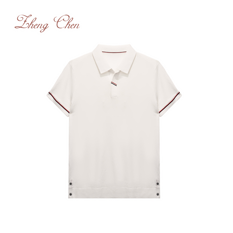 桑蚕丝莱赛尔长绒棉经典条纹POLO P-T96311