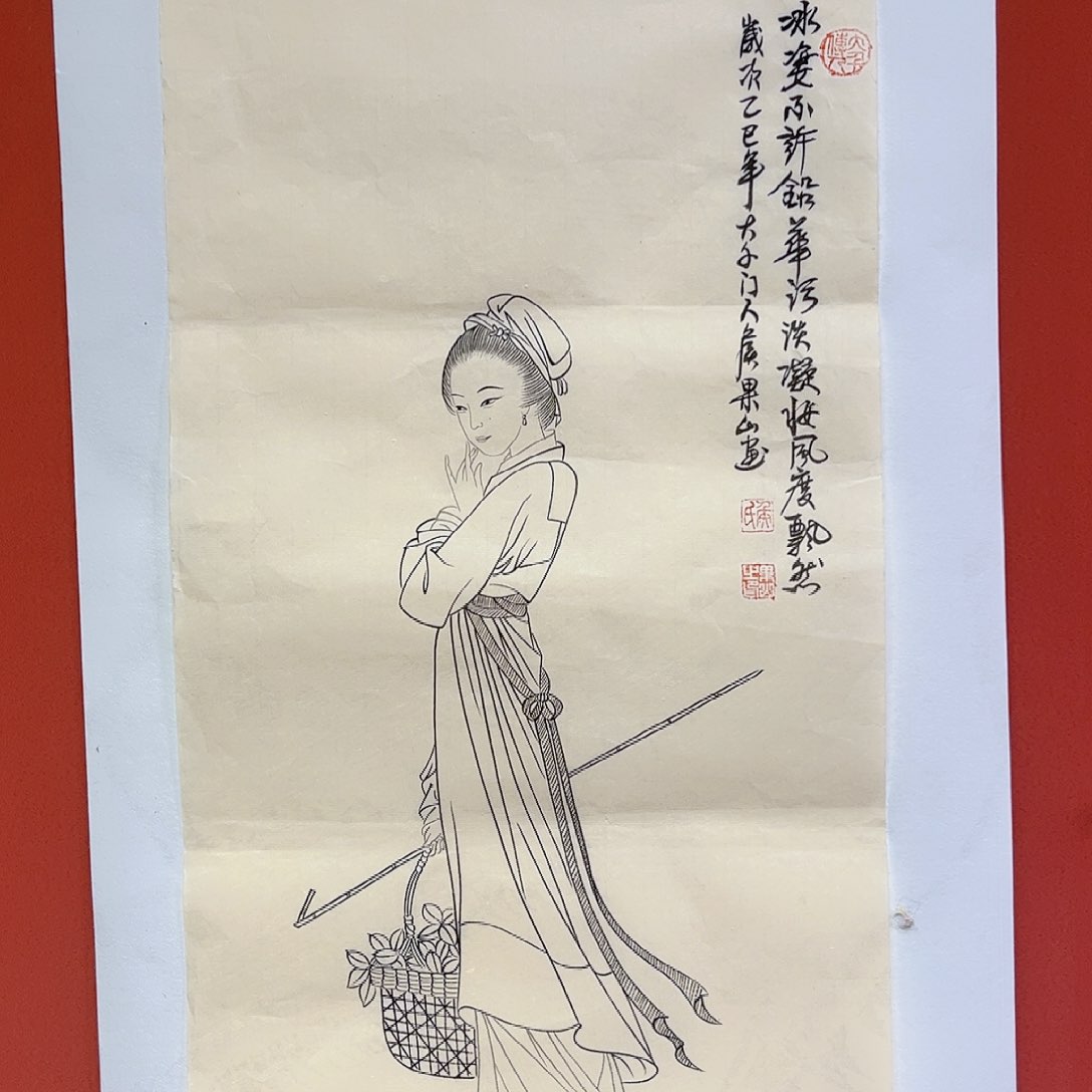 国画3**1侯果山老师亲笔手绘作品朵 