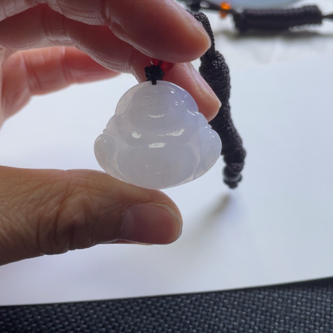 【闪购商品】定制翡翠未镶嵌冰胶佛公 微瑕