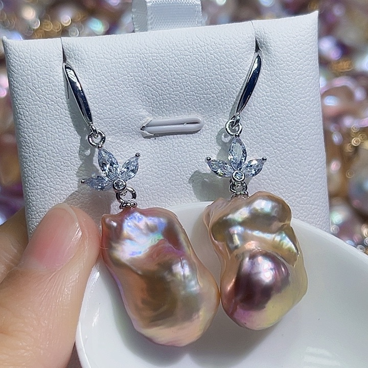 未镶嵌耳饰淡水珍珠