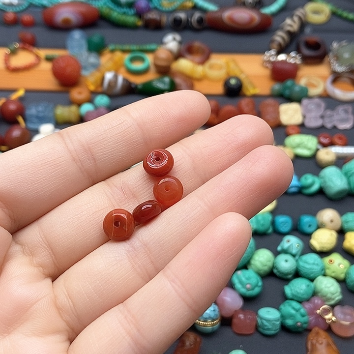 玛瑙/玉髓珠宝半成品未镶嵌十元四个