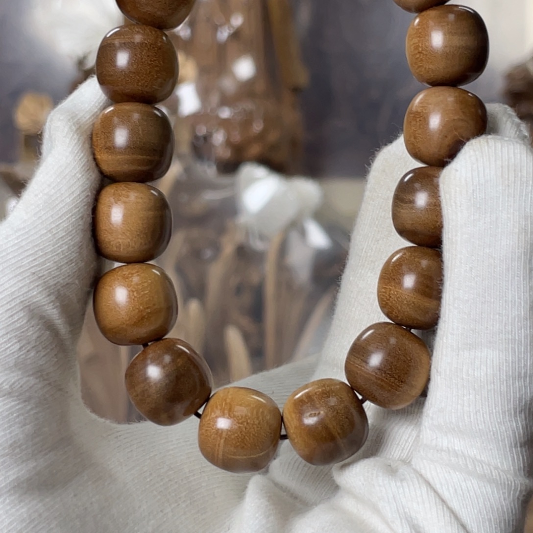 人***者檀香木手串/手链老山檀香老料横纹12×13老型