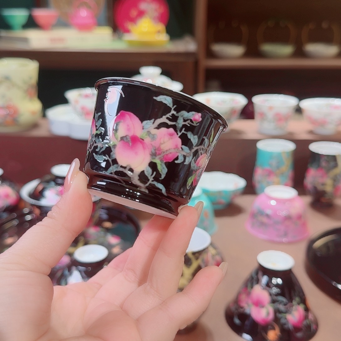 珐琅彩主人杯茶具套装