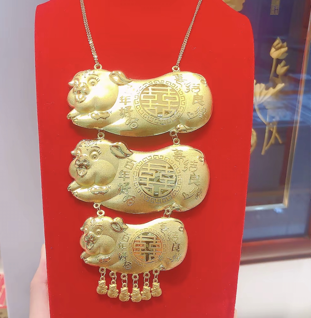 坠链均足银 足银婚庆饰品4件套 定制借租专用链接 （勿拍）时尚