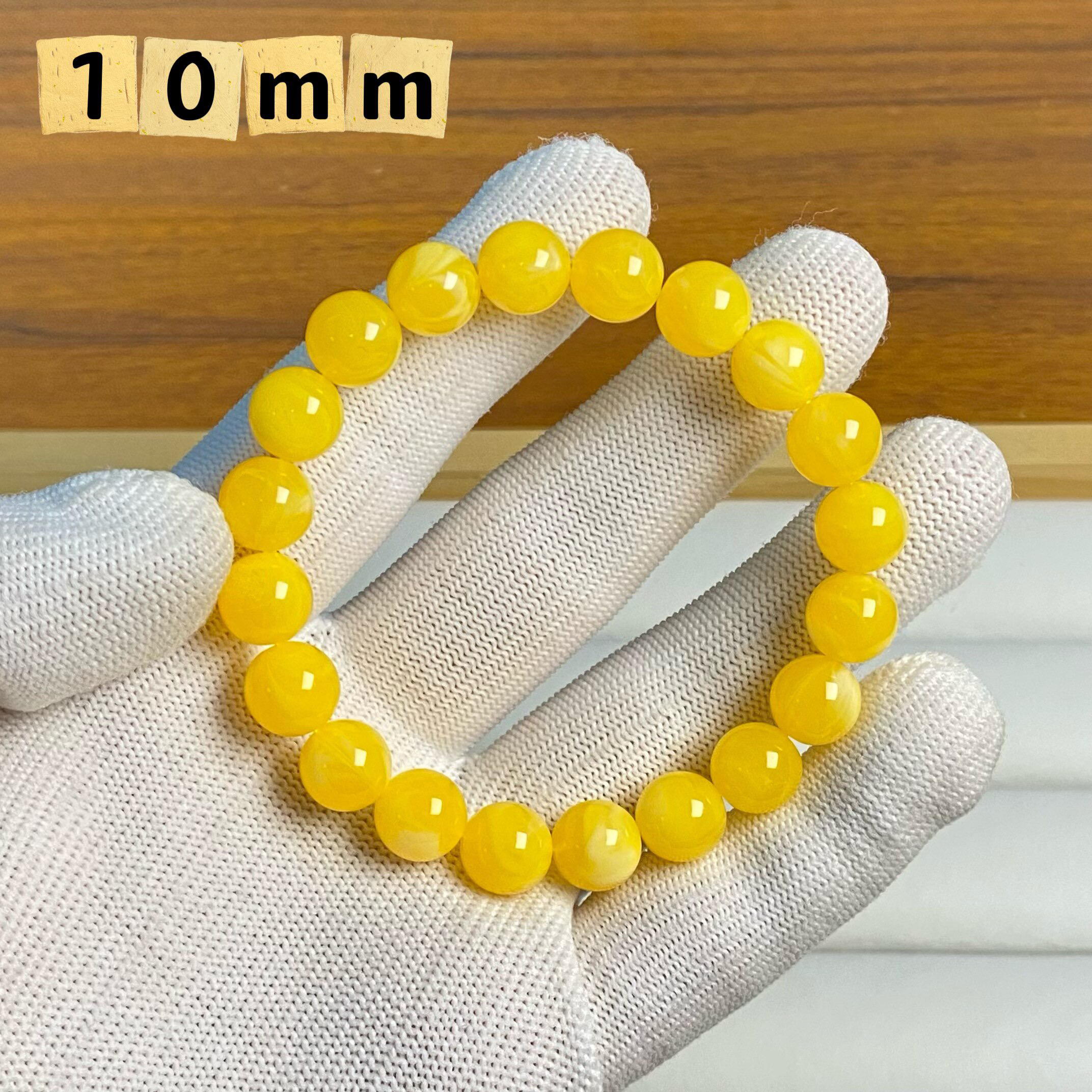 1.0白花蜜手串全品正圆