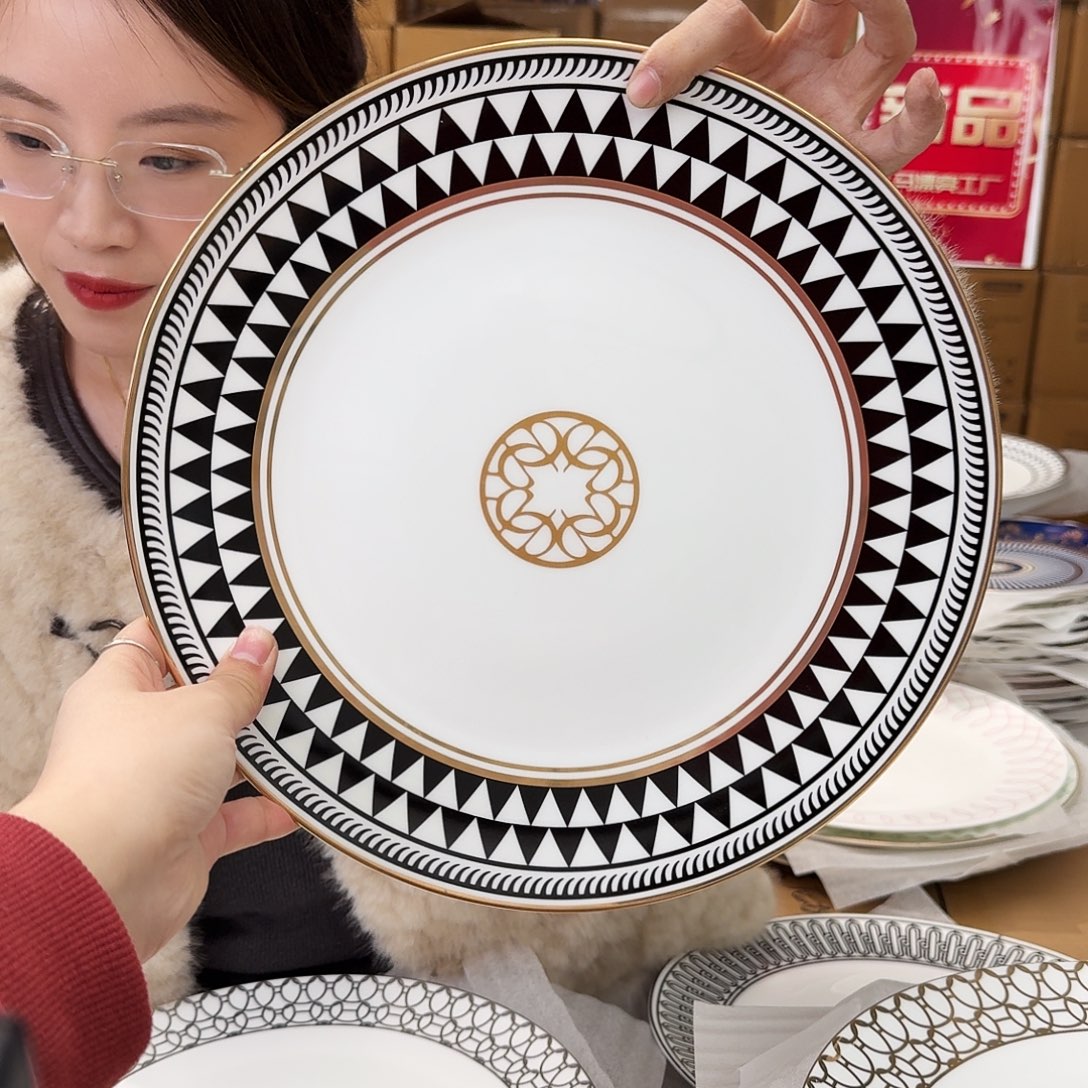 骨瓷高骨12英寸平盘30.5cm一个