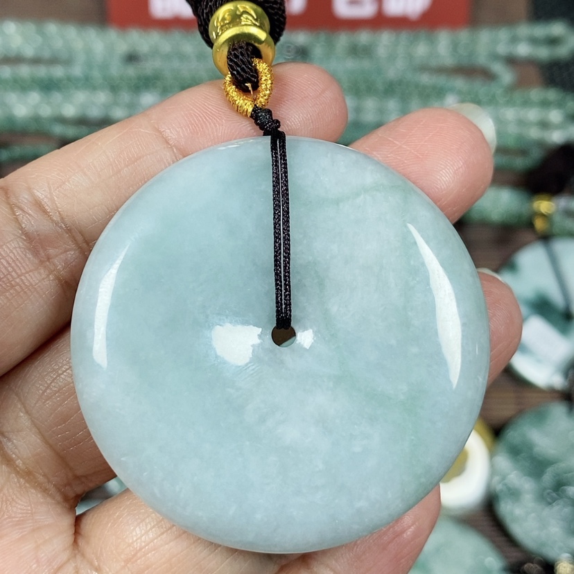 【闪购商品】翡翠颈饰未镶嵌玉吊坠翡翠玉大款平安扣