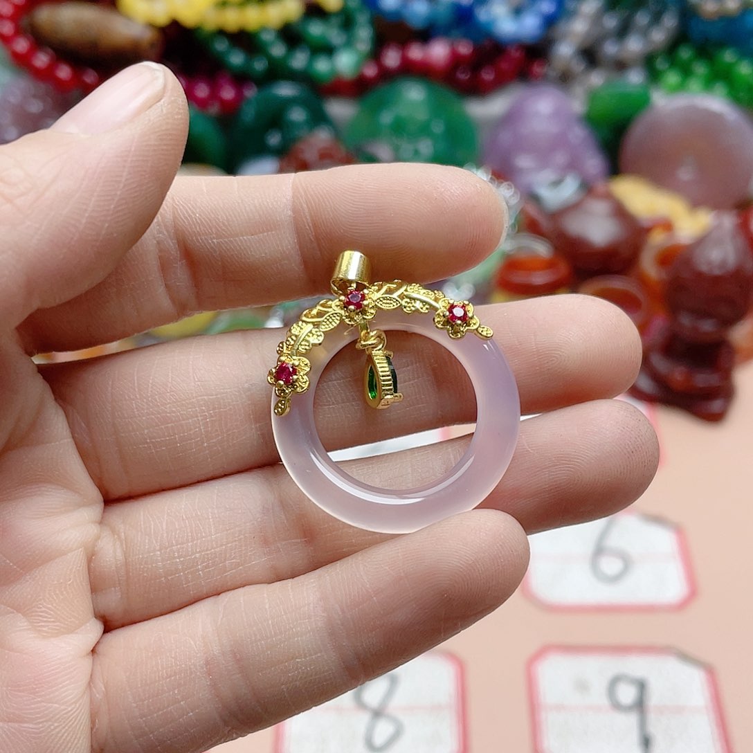 玛瑙/玉髓颈饰合金阿*名