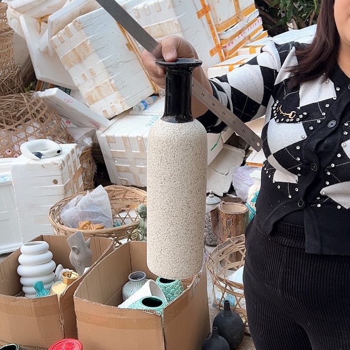 瓶高度35厘米口径5厘米微瑕捡漏