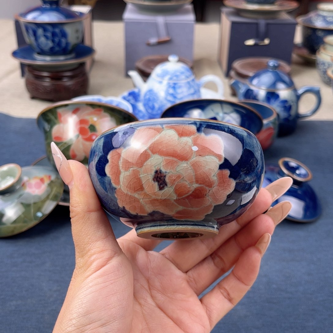 杯景德镇手绘手工茶具