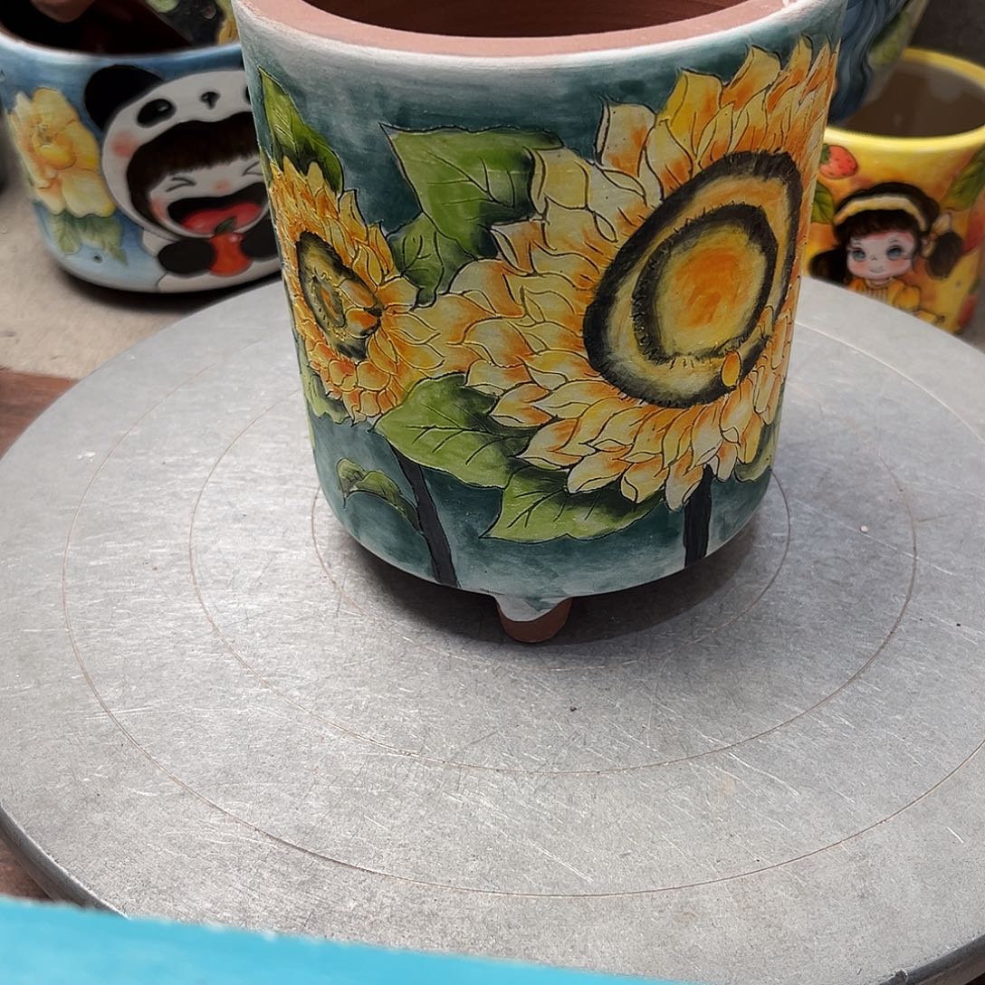 紫砂花盆花卉福利