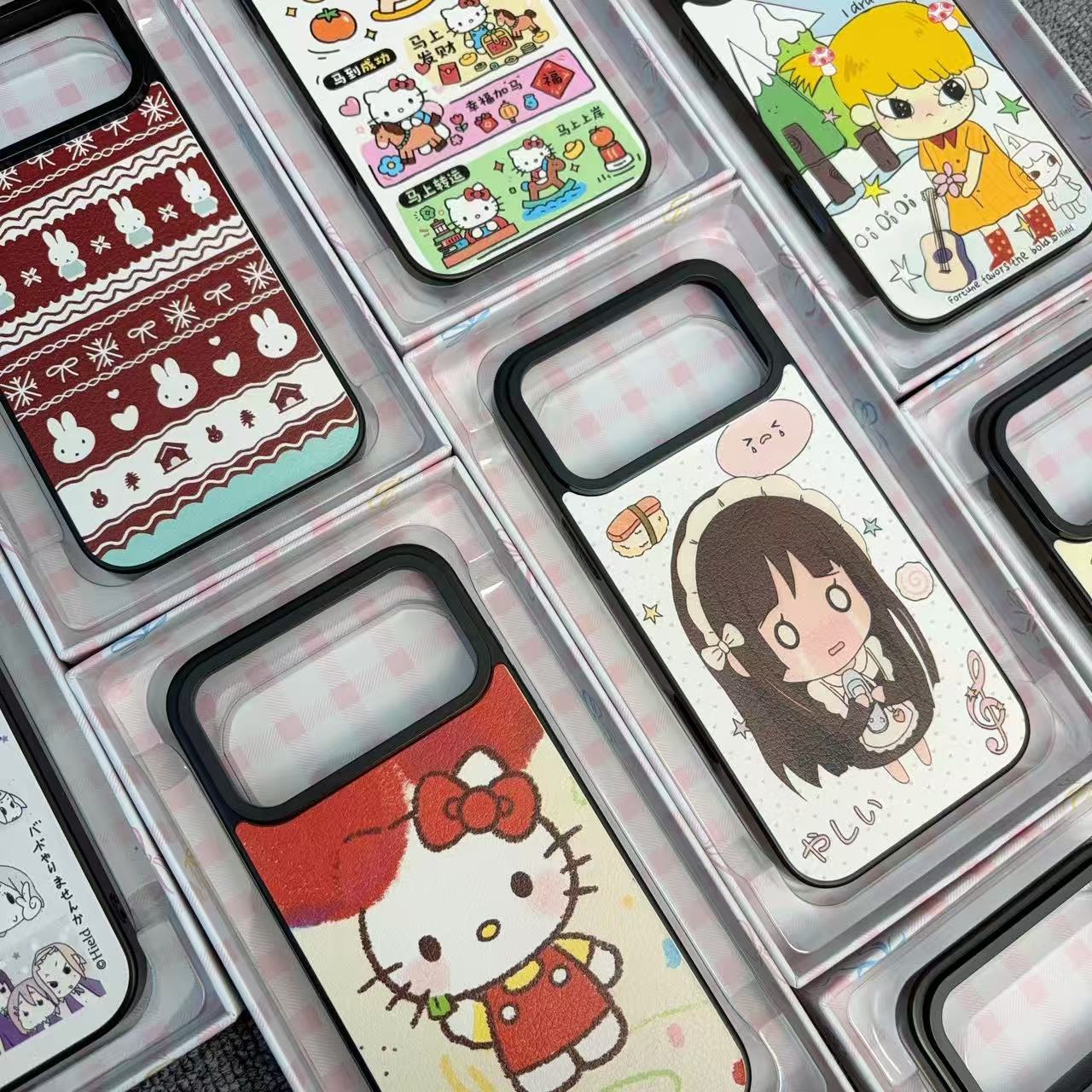 【黑边小羊皮】适用于苹果型号手机