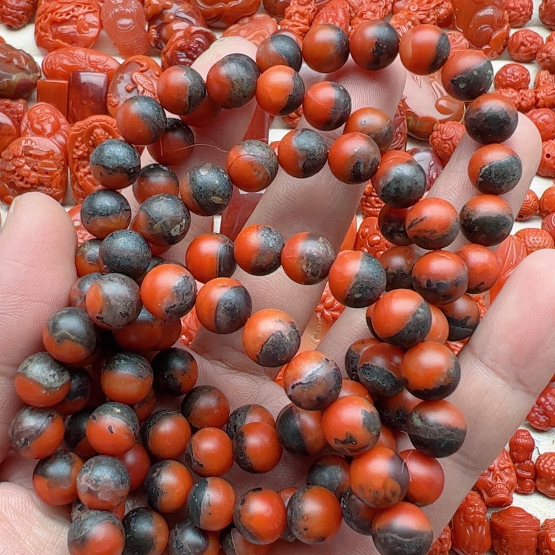 南红玛瑙配饰未镶嵌