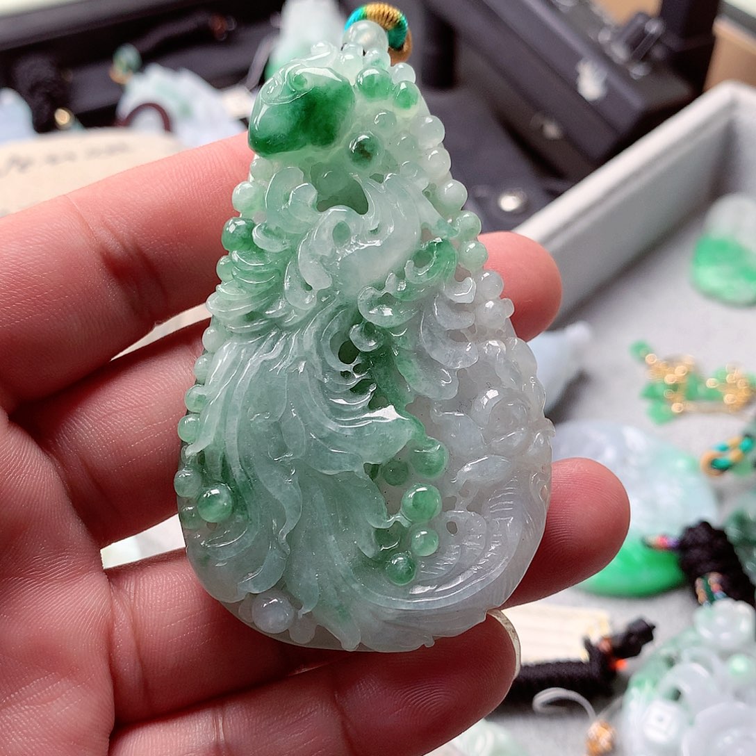 翡翠吊坠(不含链)未镶嵌墨**香