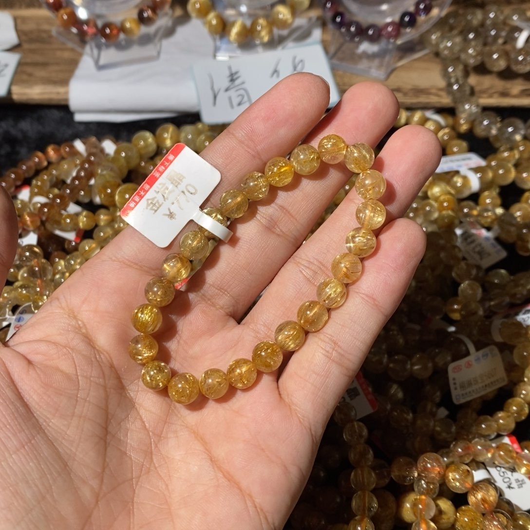 磨***o发晶手链未镶嵌是